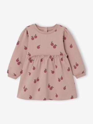 Babyjurk van molton roze (poederkleur)