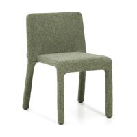 Kave Home Loria eetkamerstoel chenille Groen