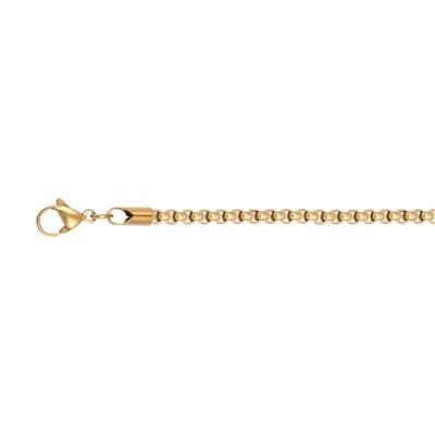 iXXXi Men Ketting Ronde Schakel Mat Goud