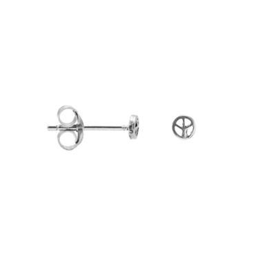 Karma Oorbellen Peace Sign Zilver