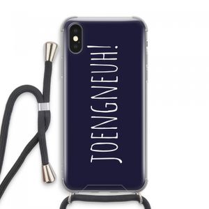 Joengneuh!: iPhone XS Max Transparant Hoesje met koord