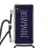 Joengneuh!: iPhone XS Max Transparant Hoesje met koord