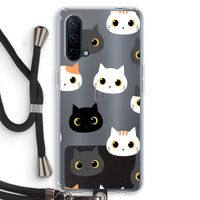 Katten: OnePlus Nord CE 5G Transparant Hoesje met koord Katten: OnePlus Nord CE 5G Transparant Hoesje met koord