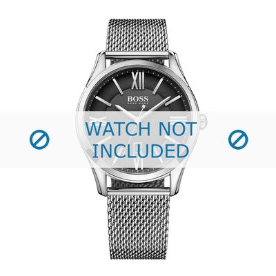 Hugo Boss horlogeband HB-245-1-14-2928 / HB1513442 Staal Zilver