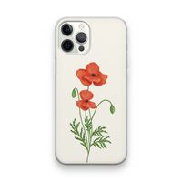 Red poppy: iPhone 12 Pro Transparant Hoesje