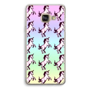 Musketon Unicorn: Samsung Galaxy A3 (2016) Transparant Hoesje