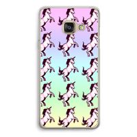 Musketon Unicorn: Samsung Galaxy A3 (2016) Transparant Hoesje