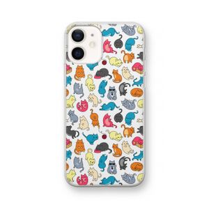Kleurrijke katten: iPhone 12 Transparant Hoesje