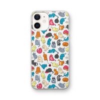 Kleurrijke katten: iPhone 12 Transparant Hoesje