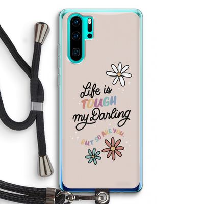 Tough Life: Huawei P30 Pro Transparant Hoesje met koord