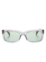 Dunhill lunettes de soleil rectangulaires à design transparent - Gris