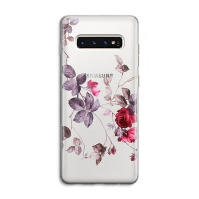 Mooie bloemen: Samsung Galaxy S10 4G Transparant Hoesje