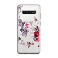Mooie bloemen: Samsung Galaxy S10 4G Transparant Hoesje