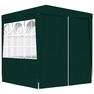 VidaXL Partytent met zijwanden professioneel 90 g/m² 2x2 m groen