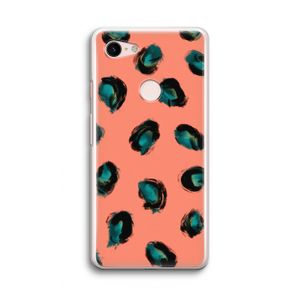 Pink Cheetah: Google Pixel 3 Transparant Hoesje