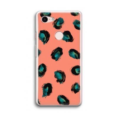 Pink Cheetah: Google Pixel 3 Transparant Hoesje
