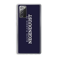 Blijve plakken in Negenduust: Samsung Galaxy Note 20 / Note 20 5G Transparant Hoesje