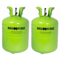 2x Wegwerp helium tank voor 50 ballonnen   -