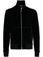 TOM FORD zip-up velvet jacket - Noir - thumbnail