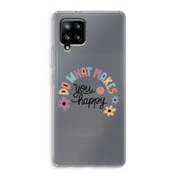 Happy days: Samsung Galaxy A42 5G Transparant Hoesje