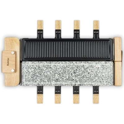 3 in 1 raclettemachine WOD360 HKoeNIG: raclette + kooksteen + grill - 8 personen - Kookoppervlak 41,5 x 21,2 cm - 1400W