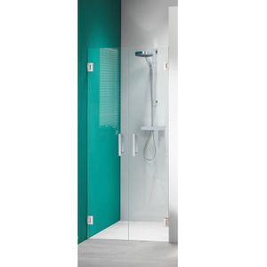 Nisdeur by Sealskin &apos;I AM&apos; 2 Pendeldeuren 100x200 cm Chroom/Zilver Helder Antikalk Glas