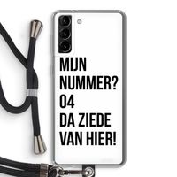 Da ziede van hier: Samsung Galaxy S21 Plus Transparant Hoesje met koord