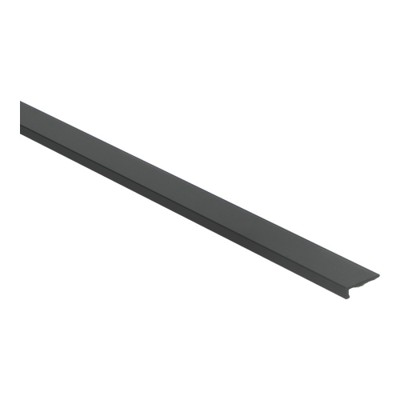 Hoeklijnprof zelfkl 4mm t.b.v. PVC klik zwart gep. - 250 cm