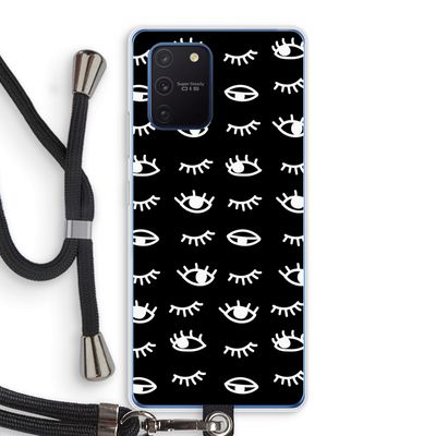 Eye pattern #3: Samsung Galaxy Note 10 Lite Transparant Hoesje met koord
