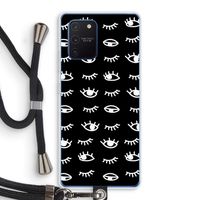 Eye pattern #3: Samsung Galaxy Note 10 Lite Transparant Hoesje met koord