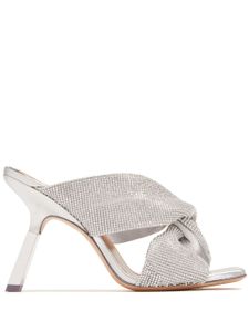 Sebastian Milano mules Paris 95 mm à ornements - Argent