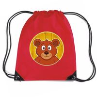 Beren rugtas / gymtas rood voor kinderen