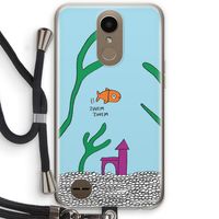 Aquarium: LG K10 (2017) Transparant Hoesje met koord