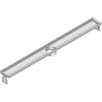 Aco FlexDrain E ShowerDrain RVS douchegoot opzetstuk zonder flens 887mm (excl. rooster/puthuis/stankslot) m. onderuitloop 2203792
