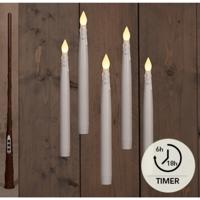 LED Zwevende kaarsen wit set a 5 H27cm