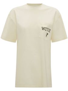 JW Anderson t-shirt en coton à imprimé graphique - Tons neutres