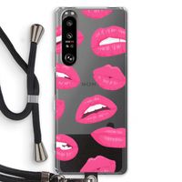 Bite my lip: Sony Xperia 1 III Transparant Hoesje met koord