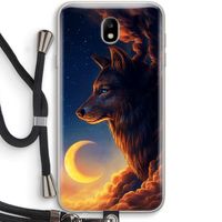Night Guardian: Samsung Galaxy J7 (2017) Transparant Hoesje met koord