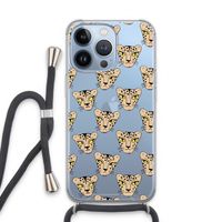 Tijger: iPhone 13 Pro Transparant Hoesje met koord