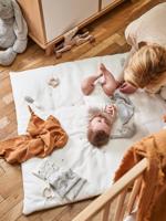 Speelkleed van biologisch katoenen gaas* MINI COMPAGNIE grijs