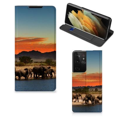 Samsung Galaxy S21 Ultra | Hoesje maken | Olifanten