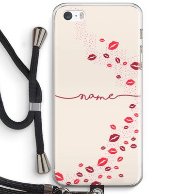 Kusjes: iPhone 5 / 5S / SE Transparant Hoesje met koord