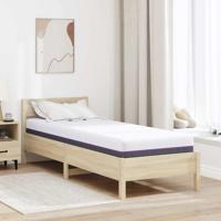 Matrassen Wit, Grijs 80 x 200 cm 100% polyester jacquard stof