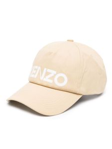 Kenzo casquette à logo imprimé en coton - Tons neutres