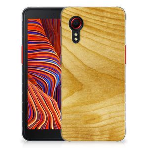 Samsung Galaxy Xcover 5 Bumper Hoesje Licht Hout