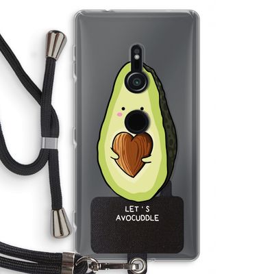 Avocuddle: Sony Xperia XZ2 Transparant Hoesje met koord