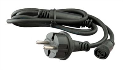 Power kabel zwart 1.5m Modular Prosystem professioneel max 6000 ledjes