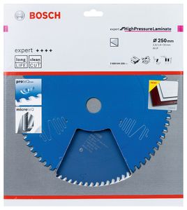 Bosch Accessoires Expert for High Pressure Laminate cirkelzaagblad EX TR T 250x30-80 - 1 stuk(s) - 2608644359 - 2608644359