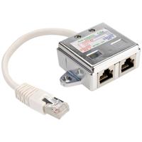 Value Netwerk T-adapter CAT 5e Wit - thumbnail