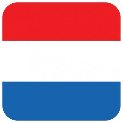 60x Bierviltjes Nederlandse vlag vierkant